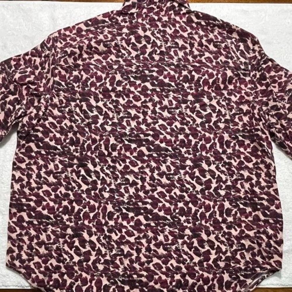 Calvin Klein Jeans Women's Animal Print Shirt Small, Long Sleeve | New - Picture 12 of 15
